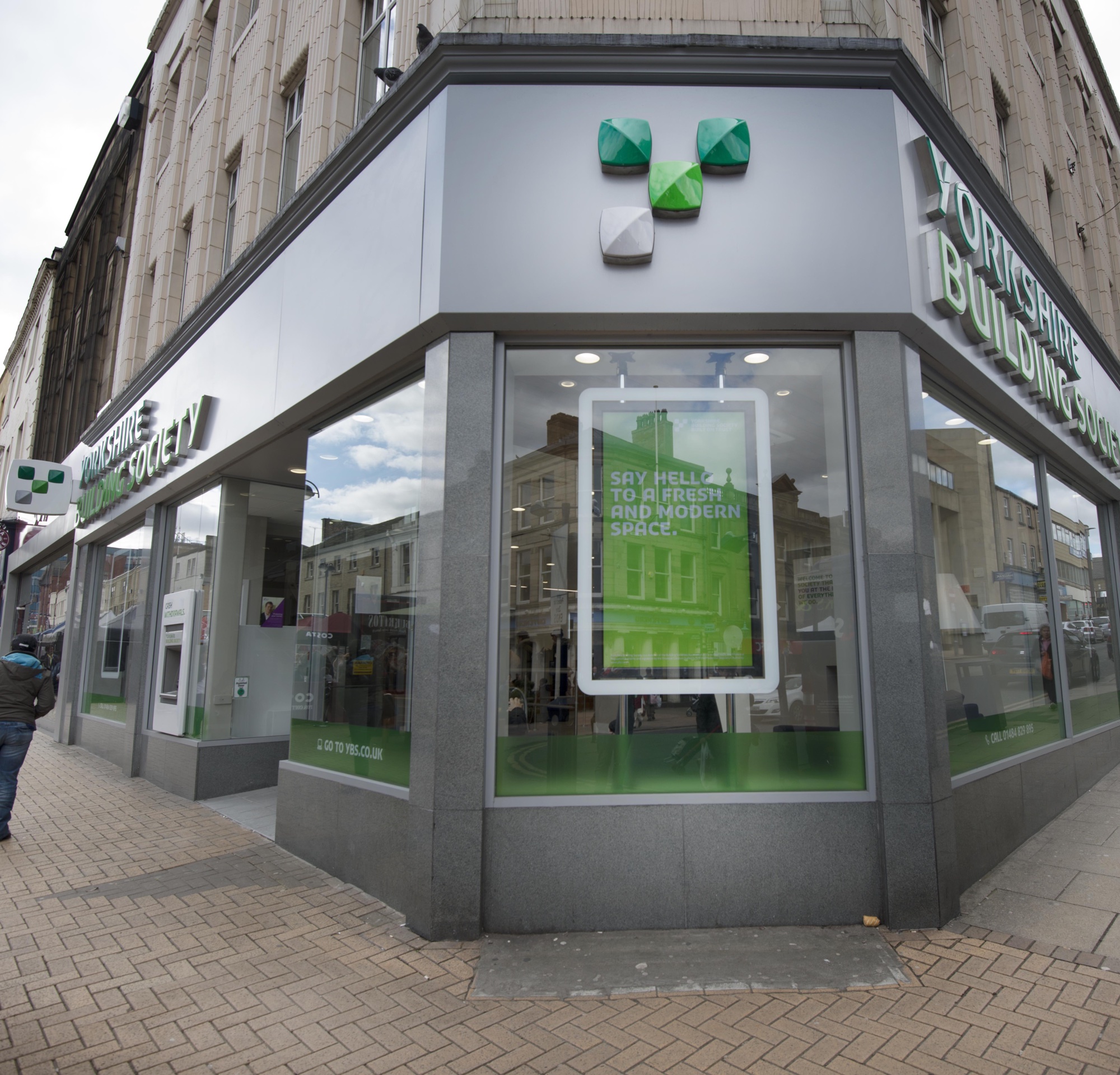 Yorkshire Building Society on street corner