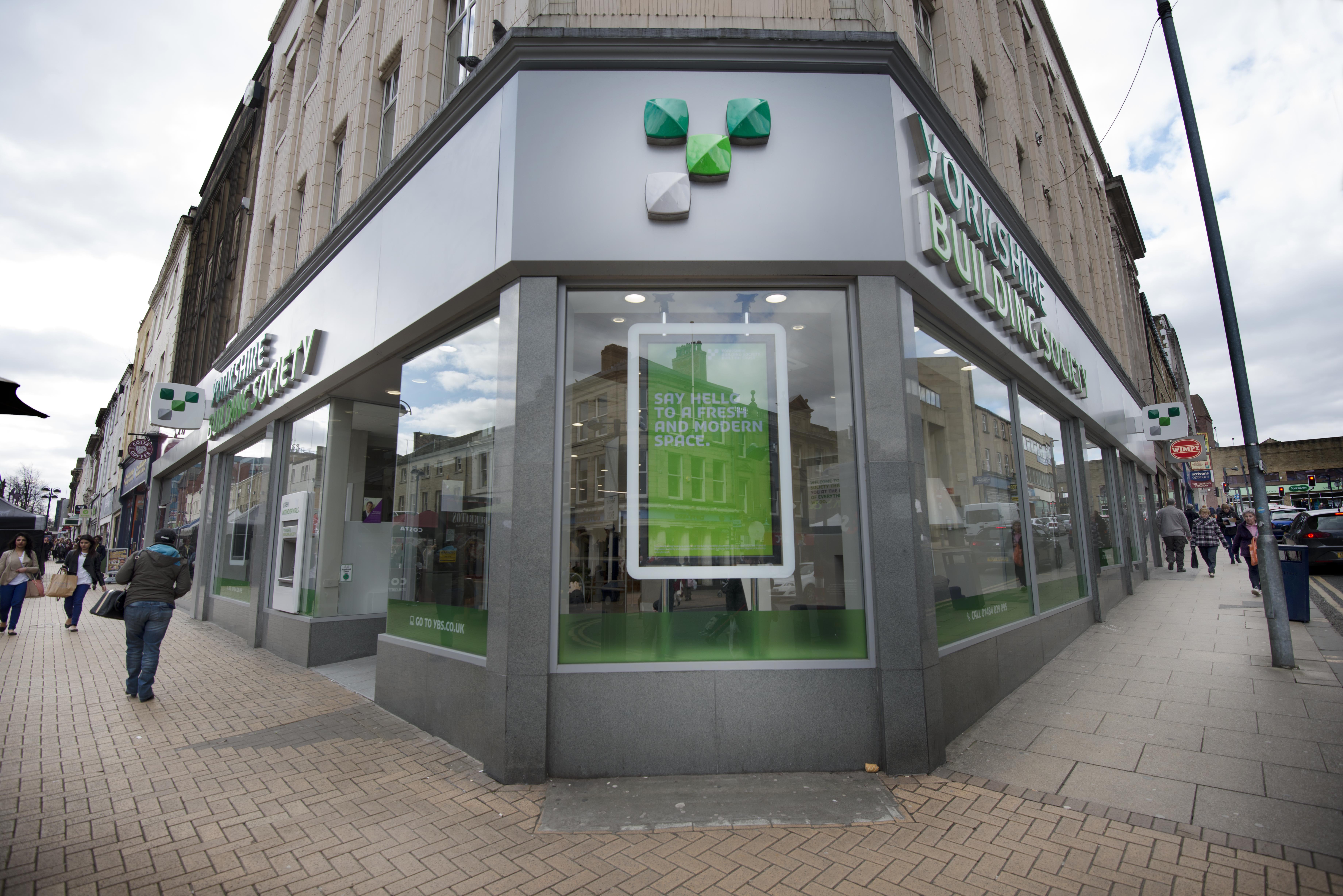 Yorkshire Building Society branch building on corner